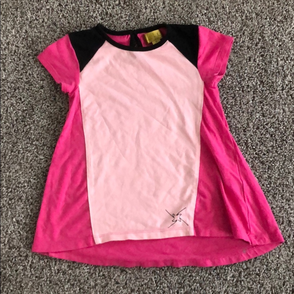 Nicole Miller 4t pink and black tee